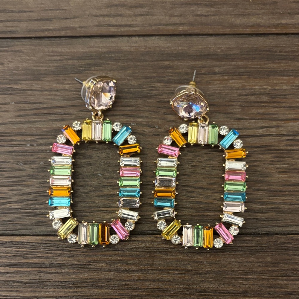 Vibrant Multicolor Gemstone Earrings